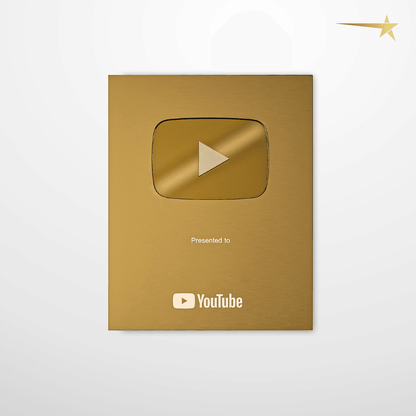 Youtube trophee personnalisé